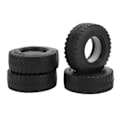 Miniatyrbilde 1 av 8: 4 stk 1,55 tommer myke gummihjul for Tamiya CC01 LC70 LC80 1/18 Air UTB18 Capra fjernkontroll biloppgraderingsdel