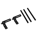 Miniatyrbillede 4 af 8: RC frontkofanger aluminiumslegering modelbil frontkofanger udskiftning til 1/10 RC bil sort