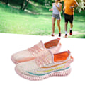 Miniatyrbild 5 av 8: Sneaker 39 Storlek Andas Mesh Mjukt Bekvämt Lätt matchande Promenadskor för Dam Daglig användning H06 Rosa