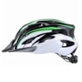 Miniatyrbillede 2 af 8: Mountainbikehjelm Landevejscykel Integreret unisex cykelbeskyttelsestilbehør Grøn Sort