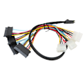 Pikkukuva 5 / 8: Serial ATA -kaapeli 12 Gbps Nopea SATA8087 SFF8482 4-nastainen sovitinlinja tiedonsiirtoon 1 m / 3,28 jalkaa