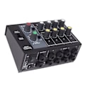 Miniatyrbild 8 av 8: Mini Sound Mixer 8 In 2 Out 4 Channel Stereo och 8 Channel Mono Microphone Line Mixer för Studio Scen Small Clubs Bar 100 till 240V EU-kontakt