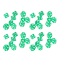 Miniatyrbild 6 av 8: 40 st siffror tärningar 10 sidor plast polyedriska tärningar Set för brädspel Undervisning Underhållning Grön
