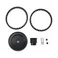 Miniatyrbild 1 av 8: 12T 30T remdrivning växellådor Systembyte för Traxxas 1/10 RC Crawler Car Upgrade DIY Parts Black