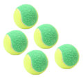 Miniatyrbillede 4 af 8: 5 ST 6 cm gummi tennisbolde Elastiske squashbolde trykaflastningsbolde til træningsunderholdning Grøn