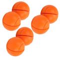 Miniatyrbilde 6 av 8: 6 stk Tennisracketdempere Silikon Støtdempere Tennisballformet racketvibrasjonsdemper for utendørssport Oransje