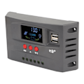 Pikkukuva 4 / 8: Aurinkolataussäädin MPPT Tracking Lataus 12V 24V Automaattinen sovitus LCD-aurinkopaneelisäädin 2 DC USB 10A:lla
