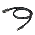 Pikkukuva 3 / 8: Mini SAS SFF 8087 -kaapeli, kaksois suora pää, tietokoneen palvelimen emolevy yhdistettynä array-kortin datakaapeliin 0,5 m / 1,6 jalkaa