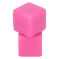 Miniatyrbild 7 av 8: 6st Blank tärningsuppsättning rätvinklig plast hexaedriska kuber Klassrumsbrädspel DIY Math Counting Undervisningsparty Favor Fun Pink