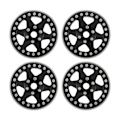Miniatyrbilde 2 av 8: 4 stk 1,9 tommer Hjulnav Aluminiumlegering Beadlock Hjulnav Tilbehør for Axial SCX10 90046 AXI 03007 for REDCAT MST 1/10 RC Bil Svart