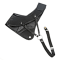 Miniatyrbilde 8 av 8: Bueskyting Brystbeskyttelse Svart PET og kuskinn Jaktbrystbeskyttelse for skyting Recurve Bow M