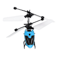 Miniatyrbillede 8 af 8: Mini RC Helikopter Stabil Rotationshastighed Forstærkningsbehandling Lysfaldsbestandig Induktions Helikopterlegetøj Blå
