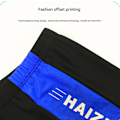 Miniatyrbilde 4 av 5: Badebukser for voksne menn, middels høyde, elastisk midje, fargeblokk, vanntett, boksershorts, strandbriefs blue 4XL