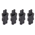 Miniatyrbillede 4 af 8: 4 STK IEC320 C6 til IEC320 C7 Strømadapter Plug and Play PDU Chassis Strømkonverter til Computer Laptop