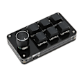 Miniatyrbilde 4 av 8: 6 Tasters Mekanisk Tastatur med Bryter En Hånds Kablet Plug and Play Programmerbart Tastatur for Gaming Kontor Svart