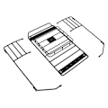 Miniatyrbilde 2 av 8: RC Takstativ Bagasjebrett Jern Takstativ Veltebur for Axial SCX10 for Wrangler Bilskall 313mm Akselavstand
