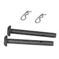 Miniatyrbilde 8 av 8: 2 stk RC karosseriklips Pinner Jevnere kjøring Rustsikker 4 cm lengde Svart RC karosseriklips for 1:18 RC biler