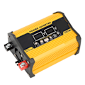Miniatyrbild 2 av 8: Modifierad sinusvågsomvandlare 300W bilströmväxelriktare DC 12V till 220V AC-omvandlare med dubbel USB-spänningsdisplay Gul