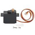 Miniatyrbillede 1 af 8: RC Car Servo til Wltoys 1/28 284131 RC Car 28T Høj hårdhed Stabil Pålidelig stål RC digital servo med servoarmskruer