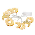 Miniatyrbillede 2 af 8: 10LED Lys Måne Lys String Batteridrevet Smedejern Måne Fairy Lights til Fest Festival dekorationer Varm hvid