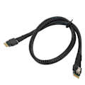 Miniatyrbillede 3 af 8: Slim SAS-kabel op til 12 GBPS fortinnet kobber fleksibel stabil sikker Micro SATA-kabel til desktop kabinet HDD 0,5 meter / 1,6 fod