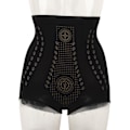 Miniatyrbillede 6 af 8: Body Shaping Shorts Høj talje Mave Stramt undertøj Nylon Dame Hofteløftende trusser Sort L (til 63-80 kg)
