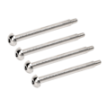 Miniatyrbilde 3 av 8: 4 stk RC Nedre Hengselstift Stål Aluminiumlegering RC Hengselstift med M3 Mutter for ARRMA 1/7 1/8 Series Sølv