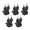 Miniatyrbillede 8 af 8: 5 stk. EU-stik til IEC320 C7 strømadapter EU-stik han til IEC320 C7 hun strømstikadapter Albuekonnektor EU-stik 125‑250V