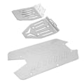 Miniatyrbillede 5 af 8: RC Skid Plate Rustfrit stål RC Chassis Armor Guard til Big Rock 1/10 RC Biler Sølv Udendørs