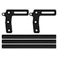 Miniatyrbillede 2 af 8: RC frontkofanger aluminiumslegering modelbil frontkofanger udskiftning til 1/10 RC bil sort
