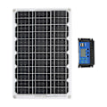 Miniatyrbild 8 av 8: Solpanelssats 18W 18V Monokristallin Solpanel 30A Dubbel USB 12V 24V Laddningskontroll för Camping RV