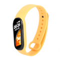 Miniatyrbillede 7 af 8: M7 Smart Armbånd Multifunktion Silikone Dynamisk Farve Stor Skærm Fitness Watch Band til Puls Søvnovervågning Gul