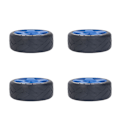 Pikkukuva 2 / 8: 4 KPL 1/8 GT RC-pyörät Vahva pito Maantiekilpa-renkaat Kestävät maantiepyörät 17 mm:n adapterilla Sininen
