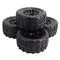 Miniatyrbild 8 av 8: 4ST RC-däck 12mm Hex Off Road Short Course Truck Däck 1/10 för TRAXXAS SLASH Svart