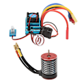 Miniatyrbild 1 av 8: RC Borstlös Motor ESC Set Professionell Vattentät High Torsion 3650 Borstlös Motor 120A ESC Combo Set för RC Car 3600KV