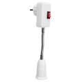 Miniatyrbild 4 av 8: All Direction Extension Adapter Extension Socket Converter E27 Socket Converter med strömbrytare EU-kontakt AC110‑220V