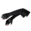 Miniatyrbillede 3 af 8: Ice Silk Arm Sleeves Skridmodstand Forlænget UV-beskyttelse Arm Køleærmer til cykling Udendørsfiskeri Kørsel Sort