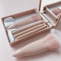 Miniatyrbillede 4 af 5: 5 stk. Makeupbørster Bløde Tykke Hår Skønhedsværktøjer Bærbar Concealer Foundation Blush Blending