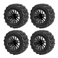 Miniatyrbild 4 av 8: 4ST RC-däck 12mm Hex Off Road Short Course Truck Däck 1/10 för TRAXXAS SLASH Svart