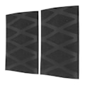 Miniatyrbillede 3 af 8: 2 ST Tennisracket Grip Tape Varmekrympbar polyolefinracket overgreb til horisontal racket Sport Sort