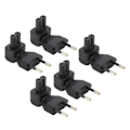 Miniatyrbillede 1 af 8: 5 stk. EU-stik til IEC320 C7 strømadapter EU-stik han til IEC320 C7 hun strømstikadapter Albuekonnektor EU-stik 125‑250V