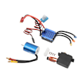 Pikkukuva 3 / 8: 2435 4800KV harjaton moottori 25A ESC 2,2 kg servo RC harjaton moottori 1/16 1/18 RC autoon