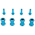 Miniatyrbild 4 av 8: 4 st RC Hex Hub Aluminiumlegering Ersättning 12mm Hex Hubs Extension Combiner för 1/10 RC klätterbil Blå