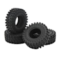 Pikkukuva 1 / 8: 4kpl RC rengaskuoria 1,25 tuuman kumirenkaat RC-tarvikkeet AXIAL 1/24 SCX24:lle FMS 1/24 FCX24:lle musta