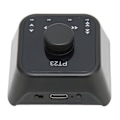 Miniatyrbillede 8 af 8: Bluetooth-fodpedal til bladvending - Genopladelig trådløs multimedie-controller med tastafbryder til computer, telefon - Sort