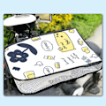 Miniatyrbild 5 av 8: Styre Mesh Handskar Andas Vattentät Solskydd UV-skydd Styre Sommar Muffs för motorcykeltjej