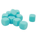 Pikkukuva 6 / 8: 30 kpl hauskoja tyhjiä noppia Set DIY Puzzle Pyöreä kulma 6-sivuiset nopat lautapeleihin Matematiikan oppiminen Vaaleansininen