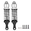 Miniatyrbillede 1 af 8: Aluminiumslegering forstærker bageste støddæmper Tilbehør Passer til ECX 2WD 1/10 RC Hobby CarSilver ECX1096S
