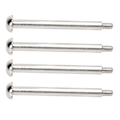 Miniatyrbilde 5 av 8: 4 stk RC Nedre Hengselstift Stål Aluminiumlegering RC Hengselstift med M3 Mutter for ARRMA 1/7 1/8 Series Sølv
