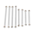 Miniatyrbild 4 av 8: RC Rod Linkage Kit CNC aluminiumlegering Lättvikts RC Suspension Links Set för Traxxas 1/18 RC Car Silver